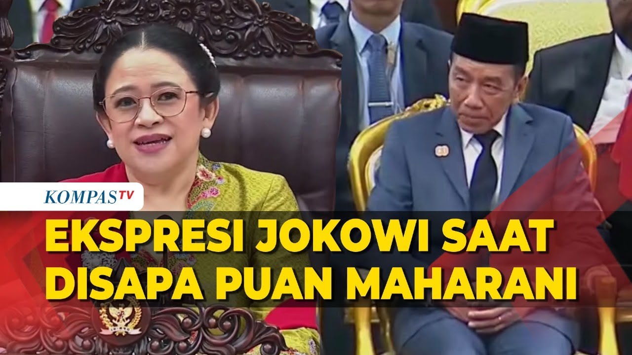 Ekspresi Jokowi saat Disapa Puan Maharani di Sidang Tahunan MPR 2025