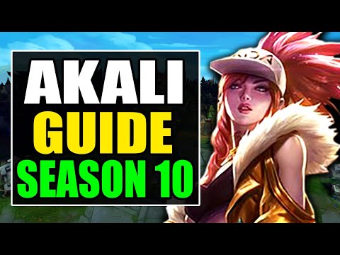 HOW TO PLAY AKALI MID SEASON 10 - (Best Build, Runes, Gameplay) - Akali Guide & Analysis