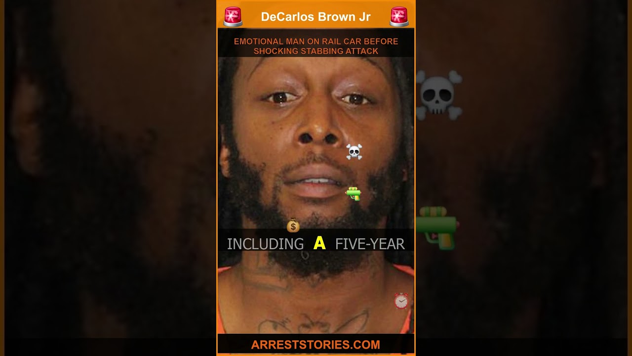 EMOTIONAL MAN ON RAIL CAR BEFORE SHOCKING STABBING ATTACK