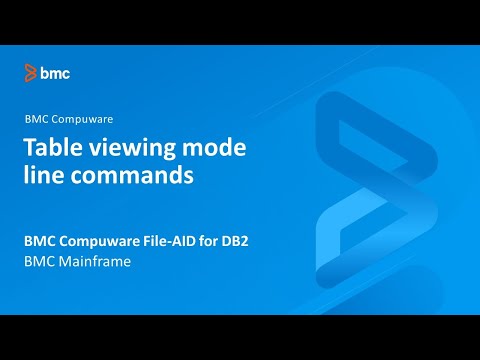 BMC Compuware File-AID for Db2 - Table viewing mode line commands