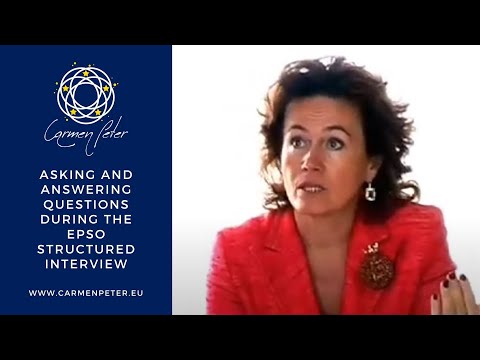 Asking and answering questions during the EPSO Structured Interview