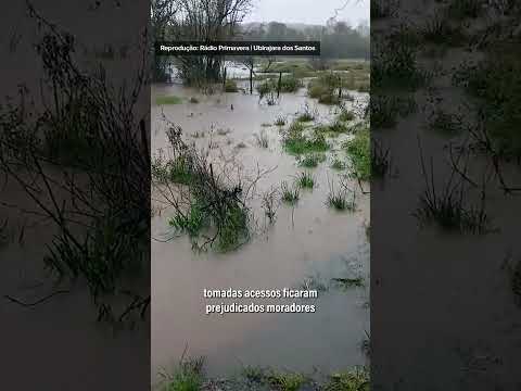 Porto Xavier registra cerca de 220 mm de chuva