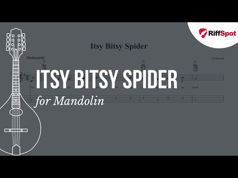 Itsy Bitsy Spider Mandolin Tab