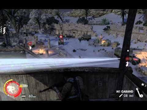 Sniper Elite 3 - Chap 2 Gaberoun: Ambush & Assassinate The General Before He Leaves, Cutscene PC