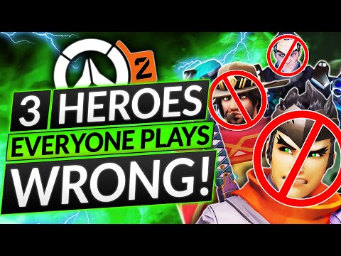 3 HEROES EVERYONE Plays WRONG! - GENJI, CASSIDY, SIGMA Tips - Overwatch 2 Guide