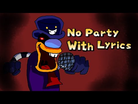 No Party WITH LYRICS | Friday Night Funkin' Mario's Madness V2 Lyrical Cover