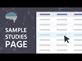 The Sample Studies Page
