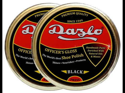 Dazlo leather shoe polish, packaging size: 40g