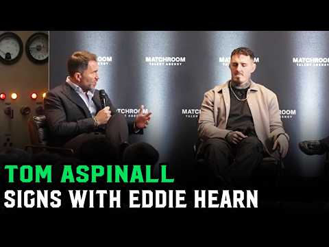 Tom Aspinall Signs With Eddie Hearn | FULL PRESS CONFERENCE