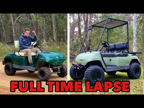Golf Cart Build Full TIMELAPSE 1 Year In Under 20 Minutes!