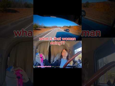 TRULY hoping this was not what it looked like. 😒 #dashcam #femaletrucker #truckdriver