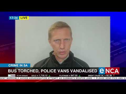 JP Smith speaks on bus torched and vandalised police vans