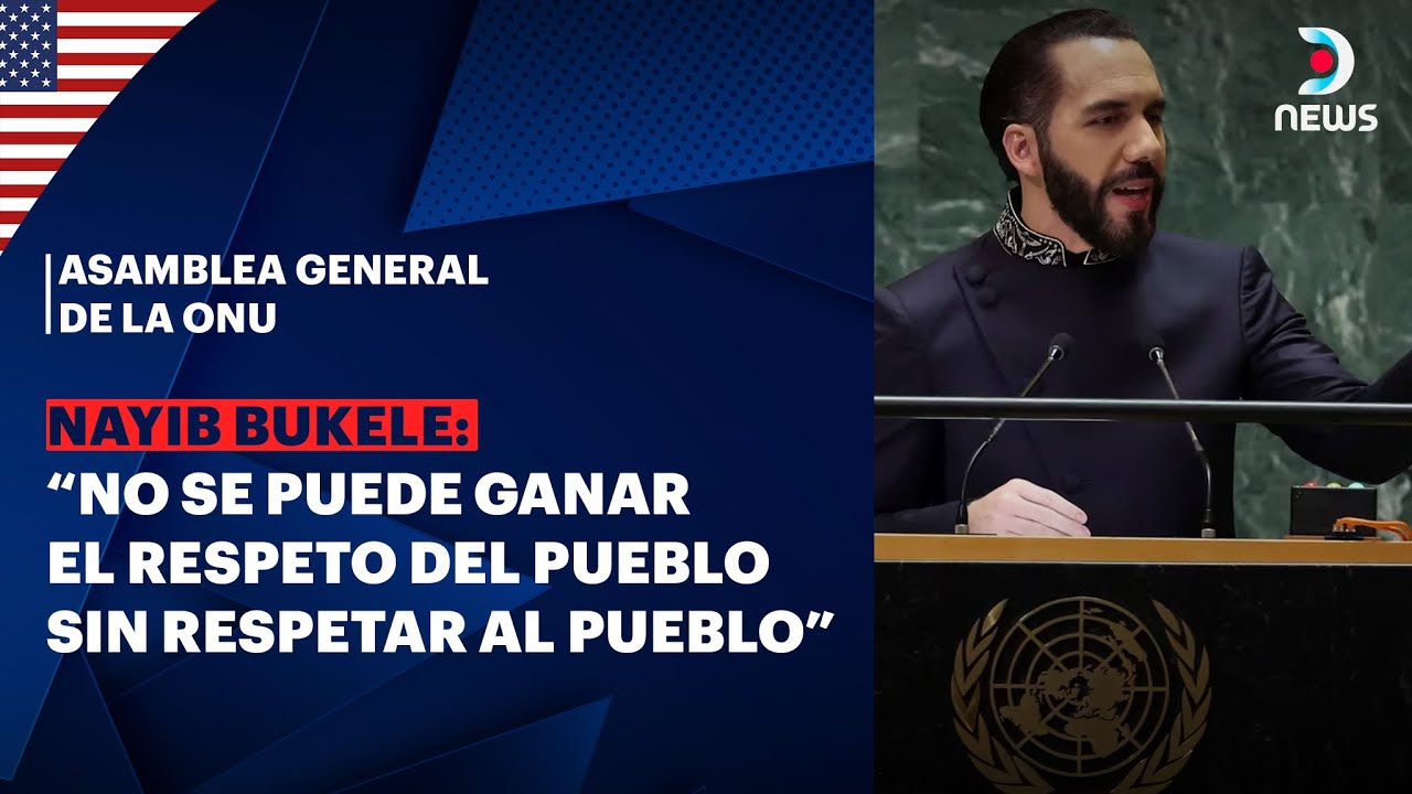 El presidente de El Salvador, Nayib Bukele, expone en la ONU - DNews