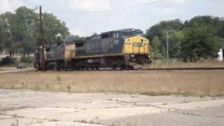 preview picture of video 'CSX Q616 in Hamlet,NC'