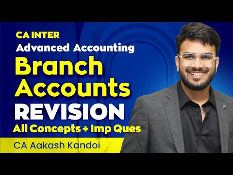 Branch Accounts Revision | Concepts + All IMP Questions Covered | CA Inter | CA Aakash Kandoi