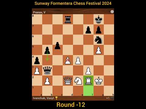 Sunway Formentera Chess Festival 2024 Vasyl Ivanchuk vs V Pranav