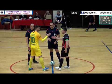 GOLOVI  MNK BOSNA KOMPRED   FC MOSTAR SG  četvrt fin kupa BIH u futsalu 17 02 2021