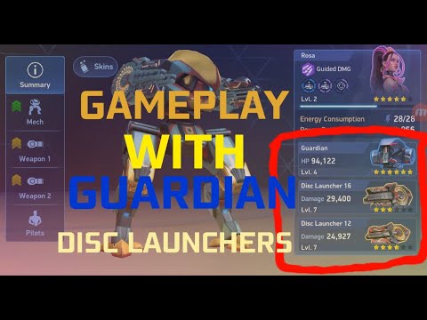 Guardian With Disc launcher 16 dual @MechArenaOfficial @KSOmecharena