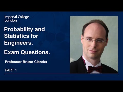 Probability and Statistics for Engineers - Exam Questions (Part 1 of 2)