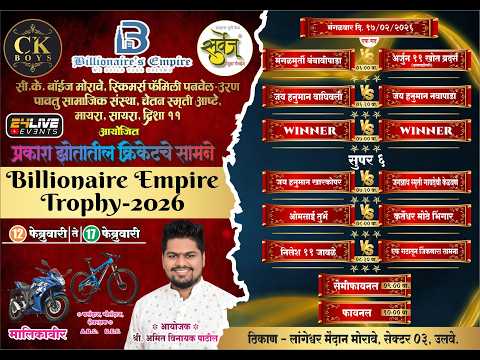 CK BOYS MORAVE & BILLIONAIRE EMPIRE TROPHY - 2026 || FINAL NIGHT