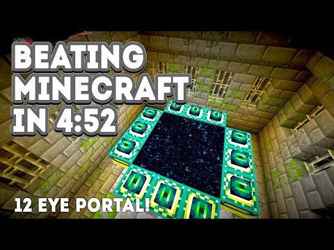 I BEAT MINECRAFT IN 4:52!