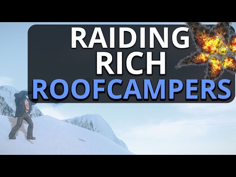 ROCKET RAIDING RICH ROOFCAMPERS!! Rust Dual Survival S3 Ep3