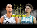 San Antonio Spurs Vs Charlotte Hornets Full Game Highlights January 31 2026 NBA Season