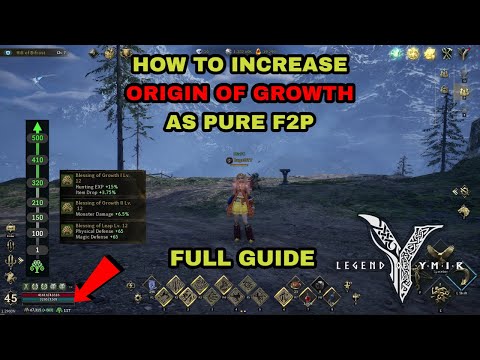 Legend of Ymir - How to Increase Origin of Growth as Pure F2P