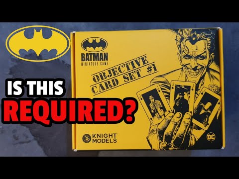 Unboxing Batman Miniature Game 3rd Edition Objective Card Set #1