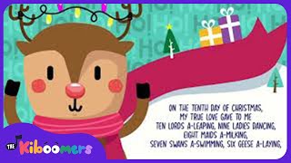 12 Days of Christmas Song for Kids with Lyrics | The Kiboomers | Christmas Carol | Preschool