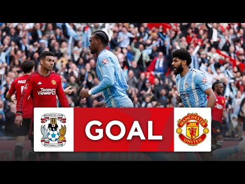 GOAL | Ellis Simms | Coventry City 1-3 Manchester United | Semi-Final | Emirates FA Cup 2023-24