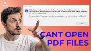 [6 Quick Fixes] Cant Open PDF in Windows 10/11? Repair Corrupted/Damaged PDF Files 2024