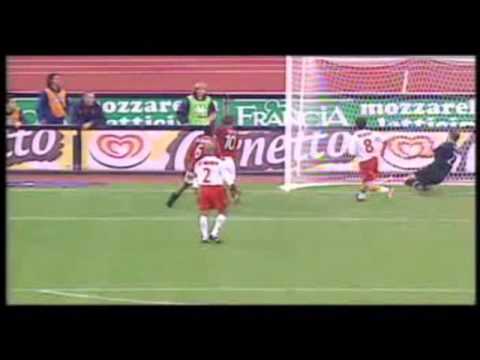 Roma-Perugia 2-2 - Gol di Francesco Totti (3/11/2003) Radiocronaca di Giulio Delfino (Radiouno)