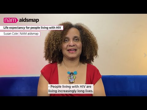 Life expectancy for people living with HIV