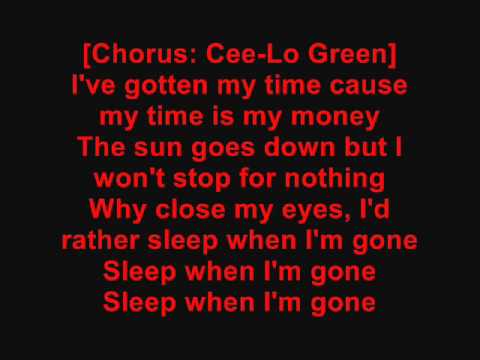 DJ Khaled - Sleep When I'm Gone [Feat. Cee Lo Green, Game & Busta Rhymes] (Lyrics)