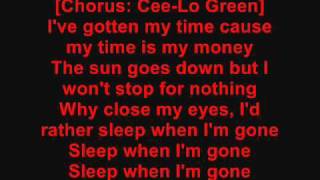 DJ Khaled - Sleep When I&#39;m Gone [Feat. Cee Lo Green, Game &amp; Busta Rhymes] (Lyrics)