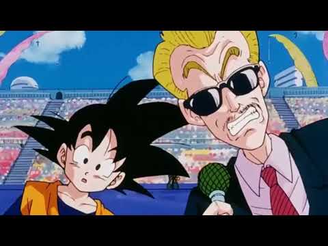 Vegeta Laughs when Trunks Punches Mr Satan