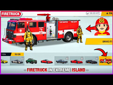 🧑🏻‍🚒 Firetruck In Extreme Island 🧑🏻‍🚒 - Extreme Car Driving Simulator 2022  - Car Game