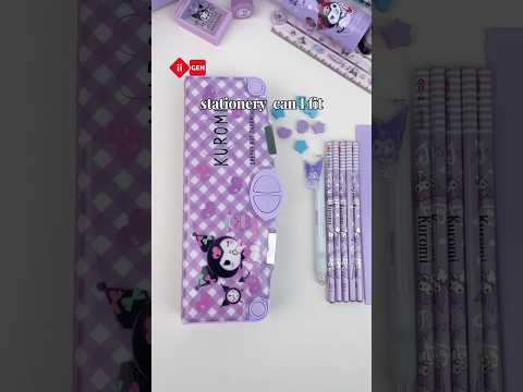 Do you like this pencil case?#iigen #stationery #cute #sanrio #kuromi #kawaii #artandcraft #shorts