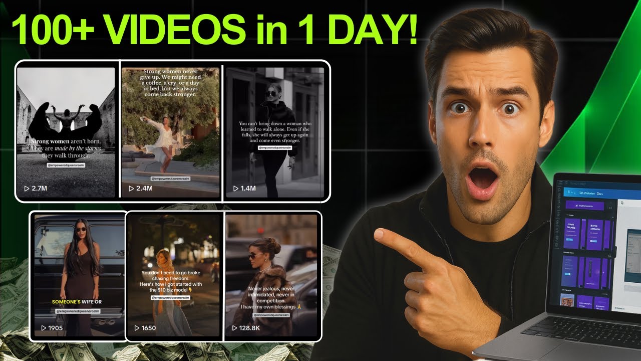 How I MASS-PRODUCE YouTube Shorts, Reels and Tiktok videos! Best Automation Secret