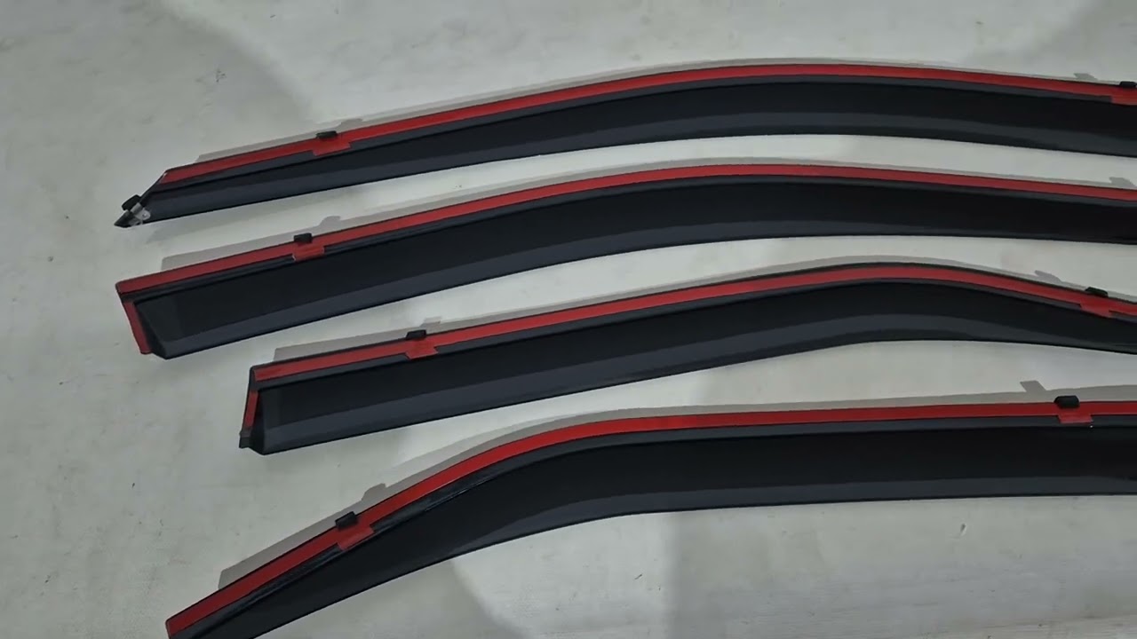 Вітровики з хромованим молдингом Niken Luxury (2011-2018 EU / 2011-2014 USA, 4 шт) Video 1