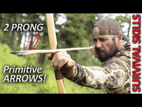 Making Primitive Arrows and Bow Hunting Grouse - Alone Season 9