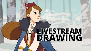 Livestream Drawing - East of the Sun, West of the Moon
