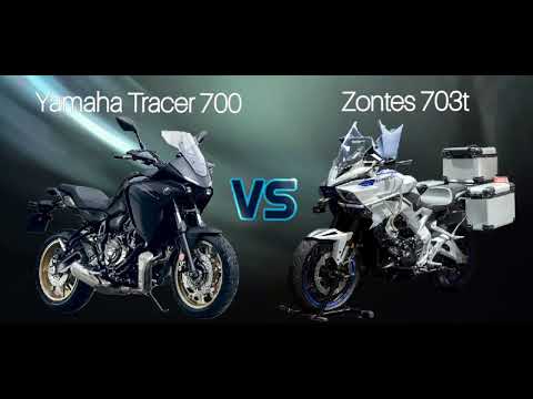 YAMAHA TRACER 700 VS ZONTES 703t GP room #moto #Yamaha #zontes #greece
