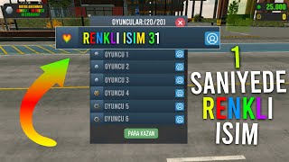1 Saniyede Renkli İsim ve Uzun İsim Nasıl Yapılır - Car Parking Hile