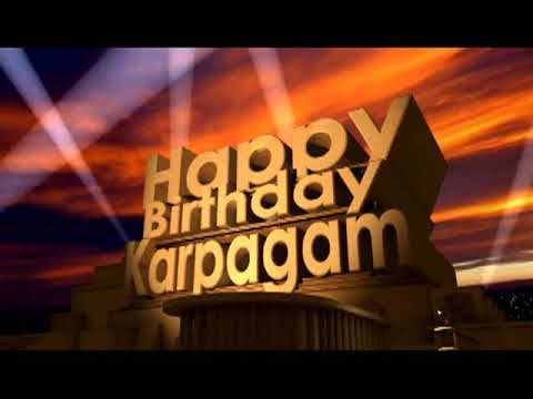Happy Birthday Karpagam