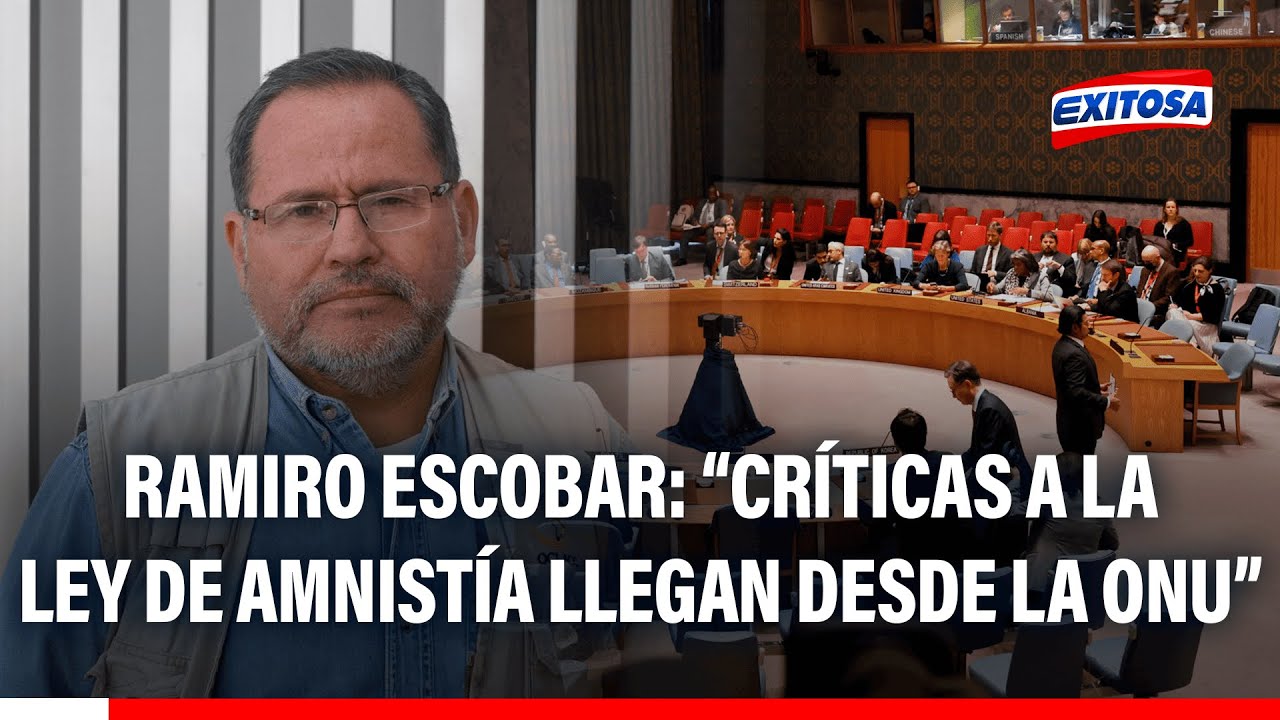 🔴🔵 Ramiro Escobar sobre la Ley de Amnistía: “No puede ser tan genérica y dejar casos en impunidad”
