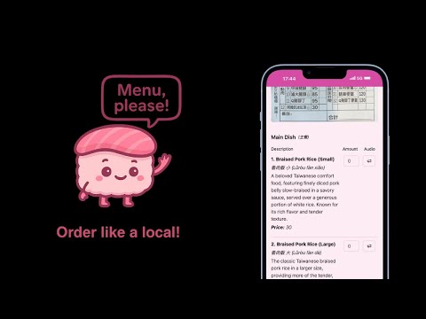 Menu, please! Menu Translator