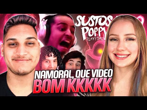 OS MAIORES SUSTOS DOS STREAMERS E YOUTUBERS JOGANDO Poppy Playtime: Chapter 3!!! - REACT EM CASAL