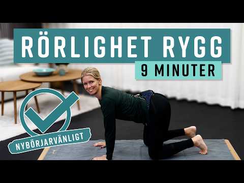 Snabb rörlighetsträning för dig med stel och ömmande ländrygg - mjuka upp och bli av med smärtan